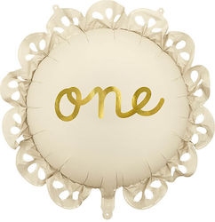 Balloon One Cream Round Ruffle Balloon One Cream Round Ruffle