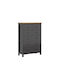 Boston Cg105 Wooden Chest of Drawers Graphite, Artisan Oak 101x44x145cm