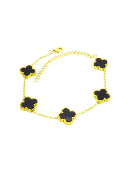 Bizou-Shop Women's Bracelet Chain made of Steel Gold Plated