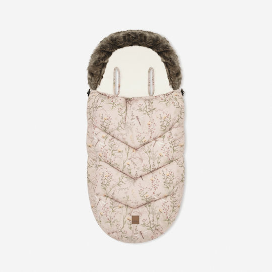 Kikka Boo Luxury Ποδόσακος Καροτσιού Μπεζ με Fleece Επένδυση 97x40εκ.