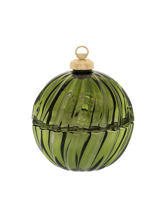 Box Hanging Ball Ornament Ornament Glass Green 11cm