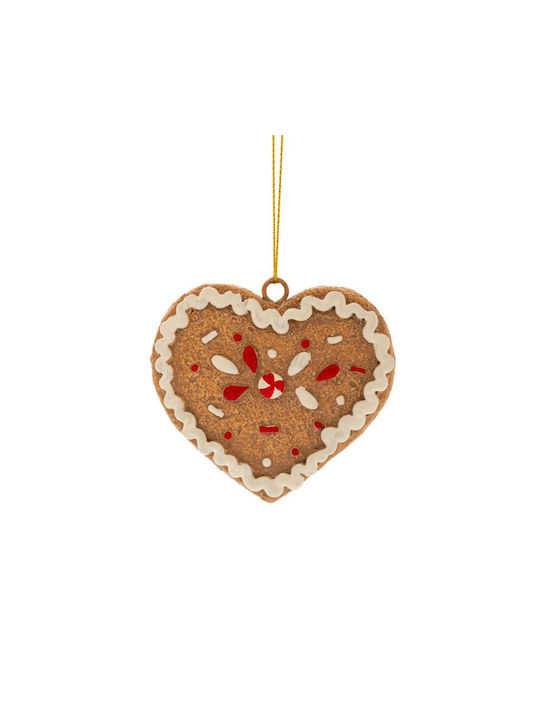 Gingerbread Heart Hanging 6x8cm