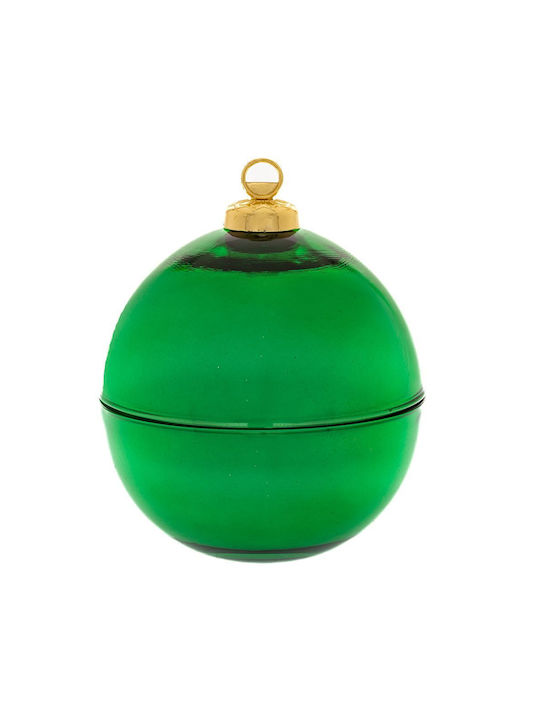 Hängendes Kugel Ornament Ornament Glas Grün 11cm