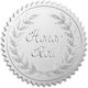 Craspire 5 Cm Foil Sticker Honor Roll 100 Pcs Silver