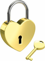 Basi Love Heart Lock Gold Λουκέτο Αγάπης Σχήμα Καρδιάς Χρυσό Basi Love Heart Lock Gold Λουκέτο Αγάπης Σχήμα Καρδιάς Χρυσό
