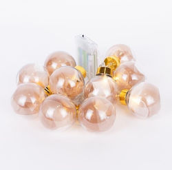 Eurolamp Illuminated Fabric Ball Rose Gold 3 Pieces Eurolamp Illuminated Fabric Ball Rose Gold 3 Pieces