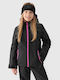 Kinder Sportjacke Winddicht mit Kapuze Schwarz