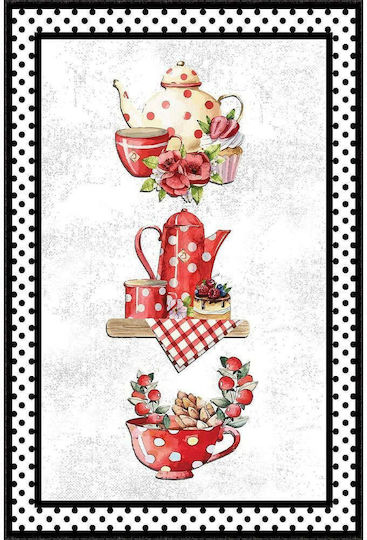Conceptum Hypnose Wookece 259 Χαλάκι Κουζίνας Διάδρομος White-red 60x100εκ.