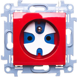 Kontakt-simon Single Power Socket Date Power Key 16A Red Cgd1.01/22 Kontakt-simon Single Power Socket Date Power Key 16A Red Cgd1.01/22