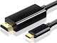 ATC Кабел HDMI мъжки - USB-C мъжки 1.8м Черен