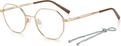 Missoni Kinder Metallisches Brillengestell Rosa