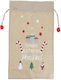 Koopman Fabric Christmas Sack for Gift Multicolored 70cm.