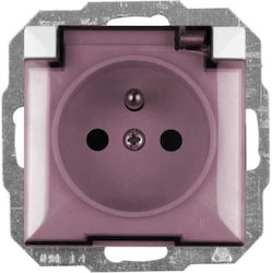 Opal Socket Grounding Smoke Flap Opal Perla White Opal Socket Grounding Smoke Flap Opal Perla White