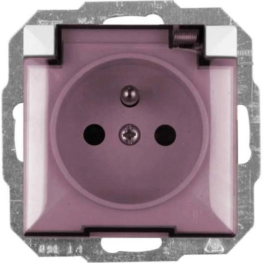 Opal Socket Grounding Smoke Flap Opal Perla White