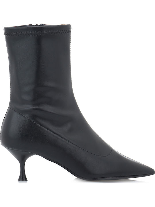 Women's Ankle Boots with Medium Heel Black