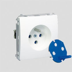 Kontakt-simon Single Power Socket Data U 16A IP20 Power Key White Bmgd1.01/11 Kontakt-simon Single Power Socket Data U 16A IP20 Power Key White Bmgd1.01/11