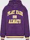Damen Sweatshirt Kapuzen Lila