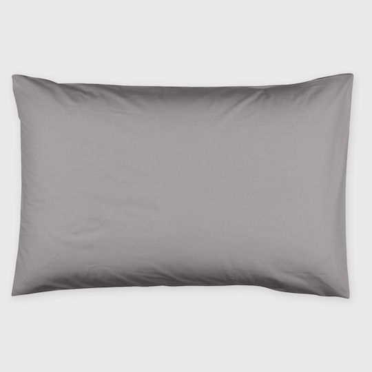 New Gray Pillowcase 50/70 100% Cotton Ranforce Taupe