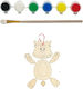 Koopman Reindeer Painting Set Wooden