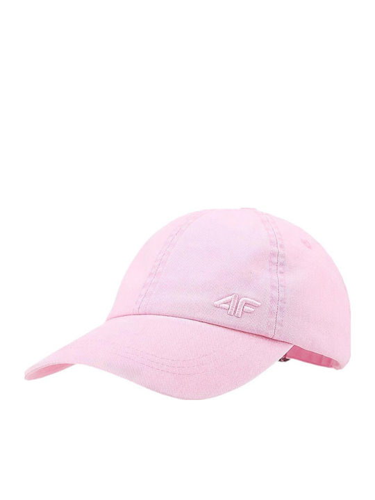 4F Kinderhut Jockey Stoff Rosa