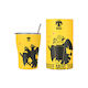 Estia Coffee Mug Save The Aegean Recyclable Glass Thermos Stainless Steel BPA Free 350ml AEK BC Edition with Straw
