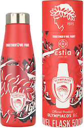 Estia Travel Flask Save the Aegean 500ml Olympiacos BC Edition Together We Fight