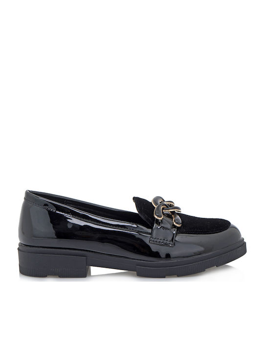 Kids Loafers And Moccasins In Black Patent Leather