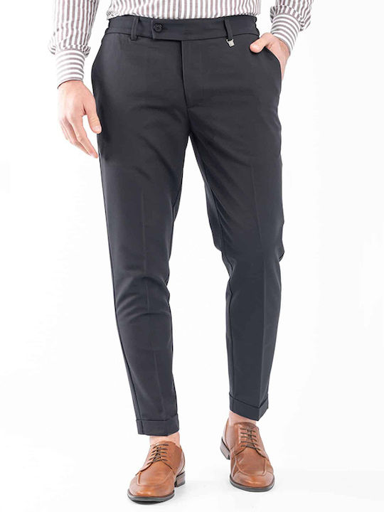 Diverso Trousers Elastic in Regular Fit Black