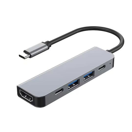 ATC USB-C Docking Station mit HDMI 4K PD Silber (06.005.0106)