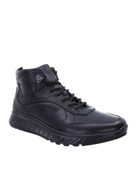 Leather Black Men's Boots