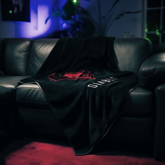 Diablo Chairs Fleece Blanket Black
