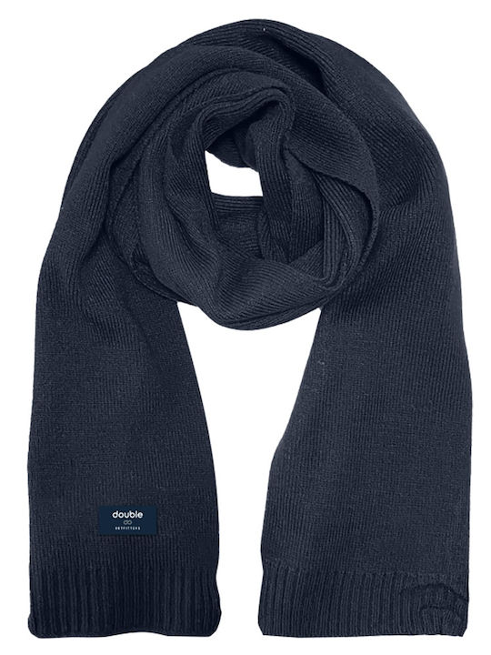 Double Men's Scarf Blue