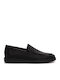Leder Herren Mokassins in Schwarz Farbe
