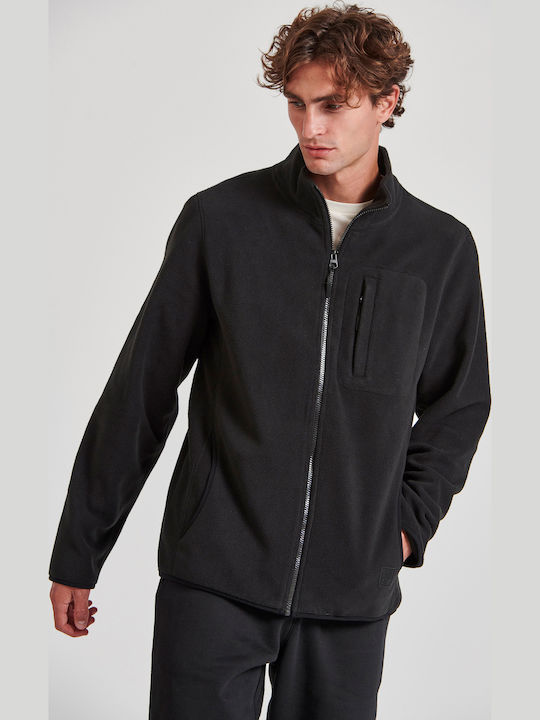 Ανδρική Ζακέτα Fleece Μαύρη