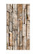 Set de 5 X Tapet Decorativ Autocolant Spumă Moale Lavabil Adeziv Puternic Ușor de Instalare 30x60cm Design Piatră Maro 007