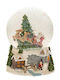 Iliadis Snow globe Christmas Snowball with Santa Claus 13x13x17cm