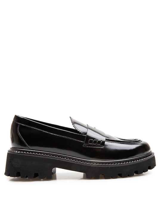 Labrini Women's Moccasins in Black Color