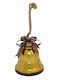 Due esse Christmas Metal Figure Bell Gold Bell Gold Height 28cm