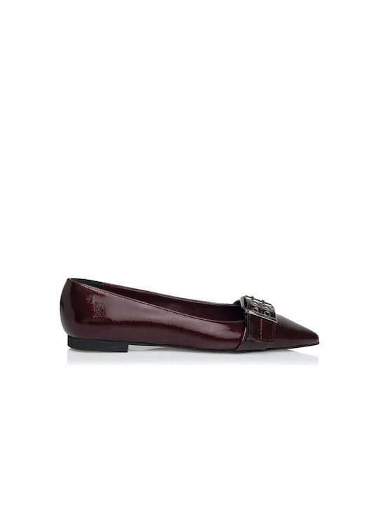 Sante Patent Leather Ballerinas Red