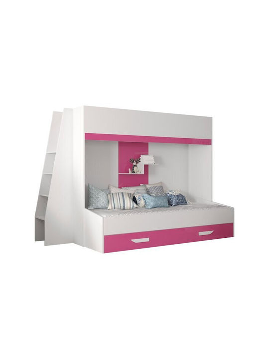 Kinderbett Koje Einzeln mit Stauraum Rosa für M...