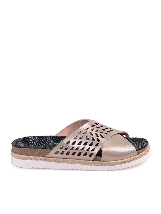 Flache Sandalen für Damen in Rosa Farbe