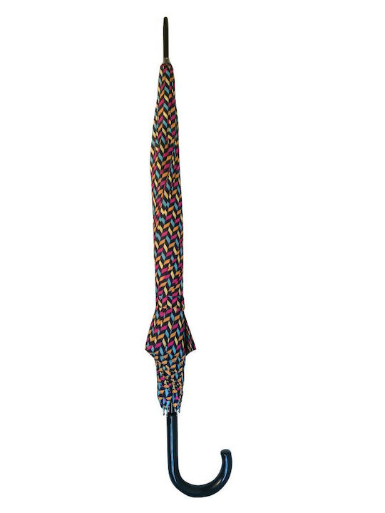 Chanos Automatic Umbrella with Walking Stick Multicolour