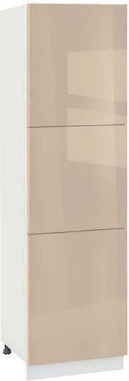 Νο 603k Bodenstehender Schrank Ecru 60x58x143.8cm