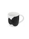 Olme Bw Mug Ceramic 350 Ml 8.5x 9.2 Cm