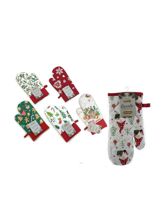 ArteLibre Christmas Oven Mitt L16xW30cm.