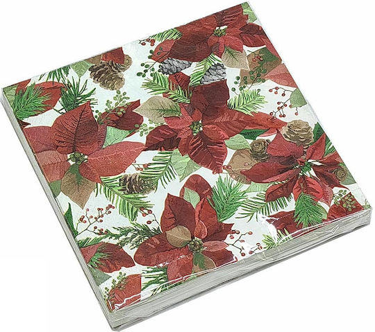 ArteLibre Set Weihnachtsservietten L33xB33cm. 20Stück
