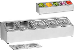 Display Stand Food Containers 5 X Gn1/6 + 5 X Containers Display Stand Food Containers 5 X Gn1/6 + 5 X Containers