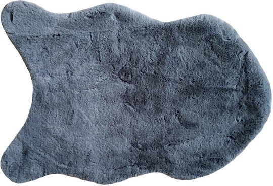 TnS Teppich Rechteckig Pelzige Gray