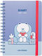 Line Friends Ημερήσιο Planner Σπιράλ 14.8x21εκ.