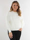 Guess Women's Long Sleeve Sweater Ecru